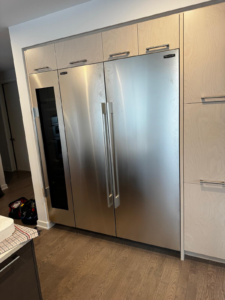 A big built-in fridge installed